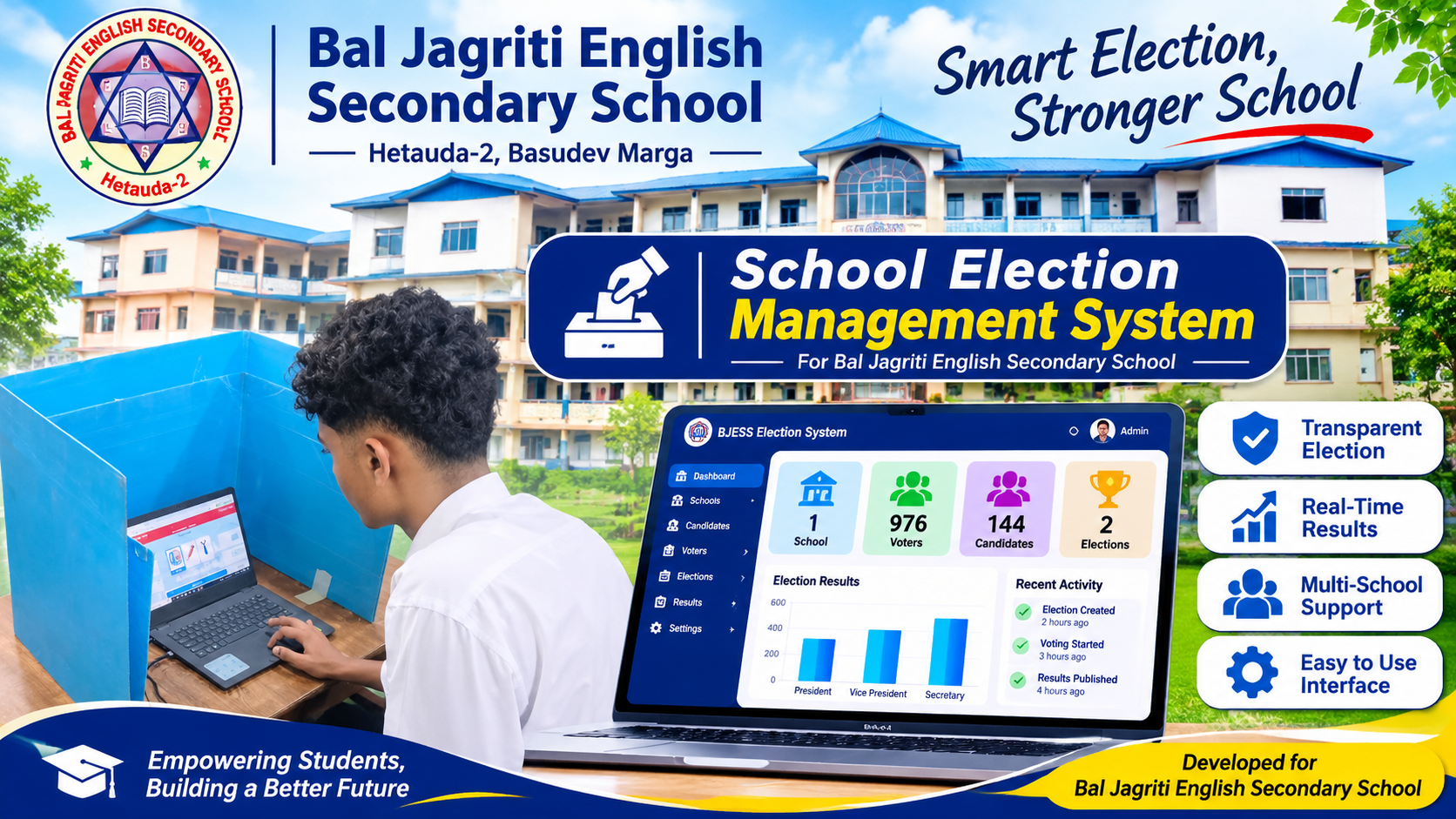 School Election Management System voting interface